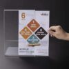 ⁦ستاند اكرليك مكتبي مقاس A4 عدد 6ستاند⁩ - الصورة ⁦2⁩