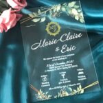 ⁦بطاقة دعوة اكرليك شفاف⁩ - الصورة ⁦3⁩