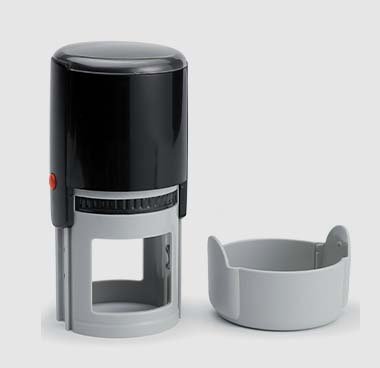 7d0088bc-فضي-مع-رجل-اضائة-خلفيه2-2.jpg ختم توماتيك دائري مقاس 30ملم - الصورة 1