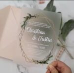 بطاقة دعوة اكرليك ثلجي