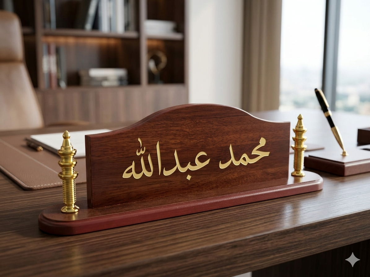 1 (2) لوحة مكتب خشب #026 - الصورة 1