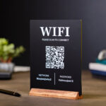 ⁦لوحة QR كود الواي فاي الأنيقة#011⁩ - الصورة ⁦3⁩