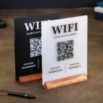 لوحة QR كود الواي فاي الأنيقة#011