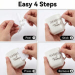 ⁦طباعة ستيكرات ذهبي  او فضي UV DTF  حسب التصميم⁩ - الصورة ⁦9⁩