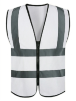 8#سترة سلامة عاكسة ابيض