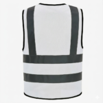 ⁦8#سترة سلامة عاكسة ابيض⁩ - الصورة ⁦2⁩