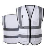 سترة سلامة عاكسة (Safety Vest) - ابيض