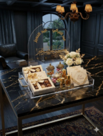 ⁦صينية ضيافة أكريليك ملكية 30× 40 سم #549⁩ - الصورة ⁦4⁩