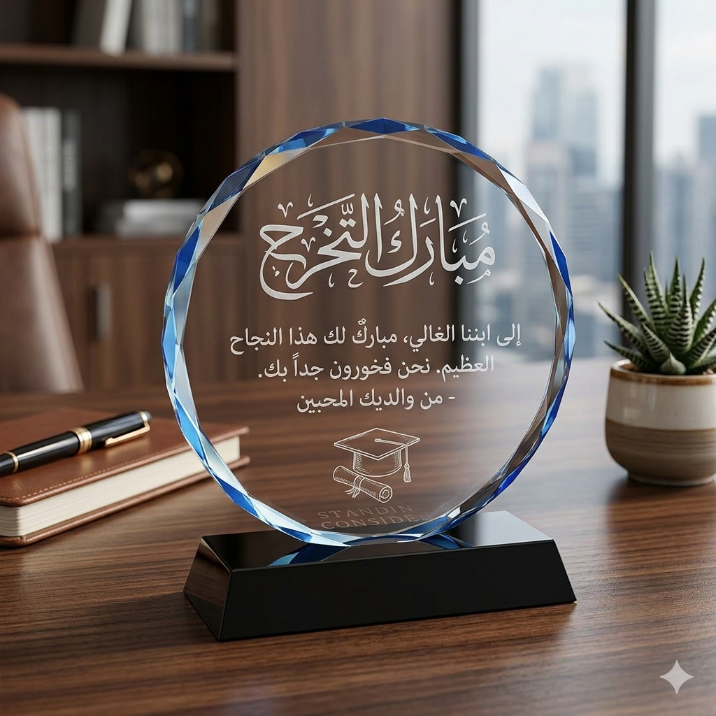 1773889175579 درع كريستال فاخر 15سم#294 - الصورة 1