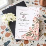 ⁦بطاقة دعوة اكرليك ابيض⁩ - الصورة ⁦4⁩