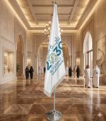 علم بشعار الرؤية 2030 (إصدار مكتبي قياسي)#955