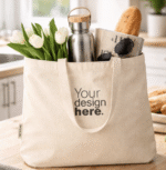 ⁦حقيبة "توت باق" قطنية (بتصميم خاص) – مزيج بين الأناقة والاستدامة⁩ - الصورة ⁦8⁩