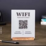 ⁦لوحة QR كود الواي فاي الأنيقة#011⁩ - الصورة ⁦2⁩