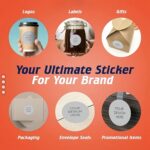 ⁦طباعة ملصقات ( استيكرات 3×3 سم ) عدد 1000 ملصق⁩ - الصورة ⁦3⁩