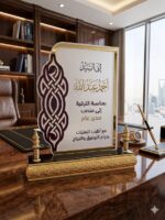 درع فاخر اكرليك بزخارف فاخرة كبير#1021